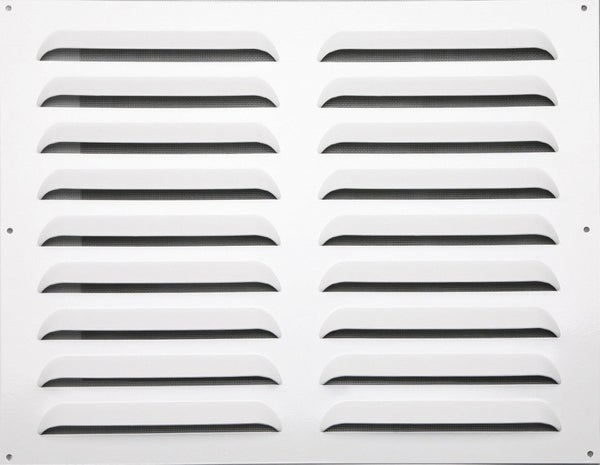 Grille d'aération aluminium laqué, L.40 x l.50 cm