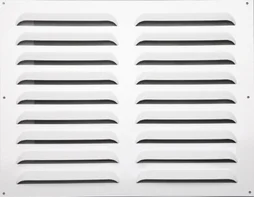 Grille d'aération aluminium laqué, L.40 x l.50 cm