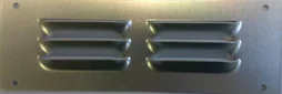 Grille d'aération aluminium anodisé, L.50 x l.8 cm