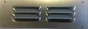 Grille d'aération aluminium anodisé, L.50 x l.8 cm