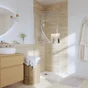 Paroi de douche à l'italienne, paroi fixe murale, paroi verre transparent