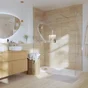 Paroi de douche à l'italienne verre transparent, l.80 cm, Ep.8 mm chromé Remix