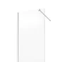 Paroi de douche à l'italienne verre transparent, l.80 cm, Ep.8 mm chromé Remix