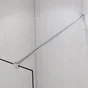 Paroi de douche à l'italienne verre transparent, l.80 cm, Ep.8 mm chromé Remix