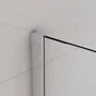 Paroi de douche à l'italienne verre transparent, l.80 cm, Ep.8 mm chromé Remix
