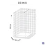 Paroi de douche à l'italienne verre transparent, l.80 cm, Ep.8 mm chromé Remix
