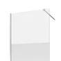 Paroi de douche à l'italienne, paroi fixe murale, verre sérigraphié, L.97 cm Remix