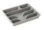 Range-Couverts Plastique Delinia Gris Foncé L.31 X P.26 Cm