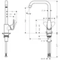 Mitigeur de cuisine, HANSGROHE Ecos l, chromé