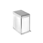 Poubelle de cuisine 23 L automatique DELINIA id plastique gris