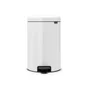 Poubelle De Cuisine 20 L À Pédale Brabantia Acier Inox Blanc