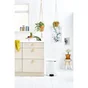 Poubelle De Cuisine 20 L À Pédale Brabantia Acier Inox Blanc