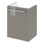 Meuble de salle de bains simple vasque, REMIX, l.45 x H.57.7 x P.35 cm, gris granit