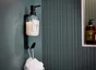 Patère porte distributeur de savon, basic à fixer, chrome