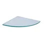 Tablette verre d'angle L. 20 cm MODUL