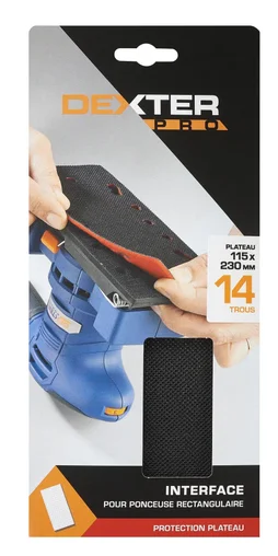 Interface De Protection Dexter Pro Pour Ponceuse Rectangulaire, 115 X 230 Mm