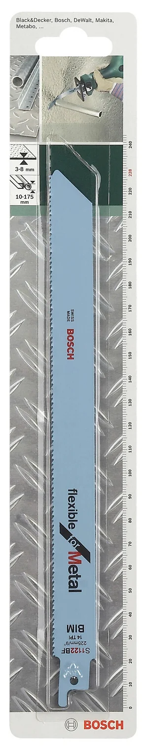 Lot De 2 Lames Coupe Multiusage Bosch S1122Bf Pour Tôle Épaisse
