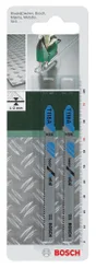 Lot De 2 Lames Coupe Rapide Et Grossière Bosch T118A Pour Métal Moyen