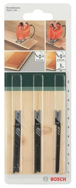 Lot De 3 Lames Coupe Fine Et Nette Bosch U 1 Bif/Aof Spéciale Parquet