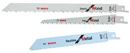 Lot De 3 Lames Bosch S922Ef S922E S1111K Pour Finition Multi-Matériaux