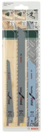 Lot De 3 Lames Bosch S922Ef S922E S1111K Pour Finition Multi-Matériaux
