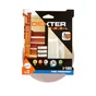 Lot de 3 disques abrasifs DEXTER PRO, 150 mm, grains 180