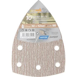 Lot De 10 Patins Abrasifs Norton, 102X152 Mm, Grains 180