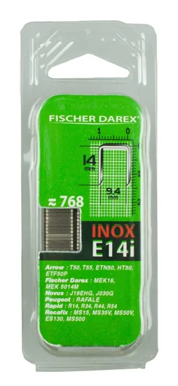 Lot De 768 Agrafes Fil Plat Fischer Darex E14I