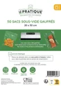 Lot de 50 sacs sous vide gaufre 20x30cm Le Pratique