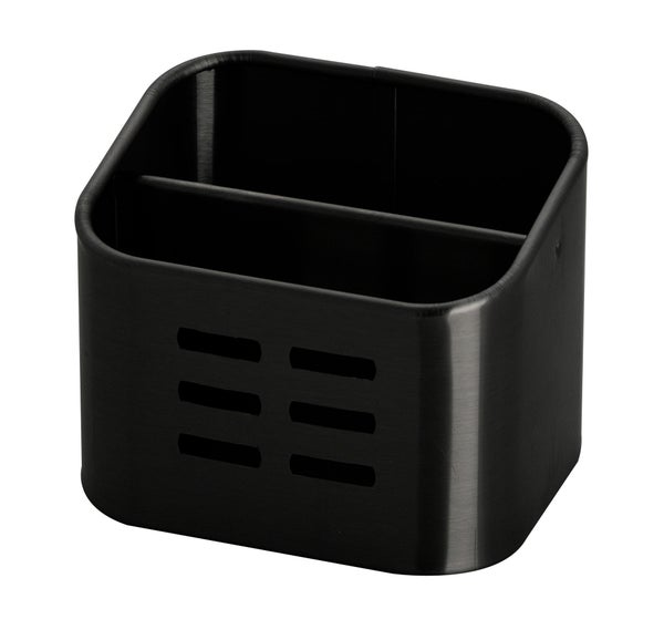 Porte-Éponge Inox Brossé Noir-Noir N°0