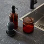 Porte-Éponge Inox Brossé Noir-Noir N°0