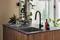 Porte-Éponge Inox Brossé Noir-Noir N°0