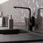 Mitigeur de cuisine noir Delinia Remix
