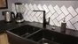 Mitigeur de cuisine noir Delinia Remix