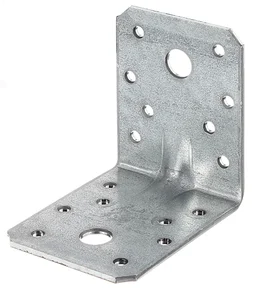 Lot De 12 Équerres Galvanisé Gah Alberts, 70X70X55 Mm