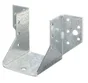 Support De Poteau Forme U Galvanisé Gah Alberts, 60X80 Mm