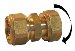Raccord compression ecrou libre per f15x21 d12