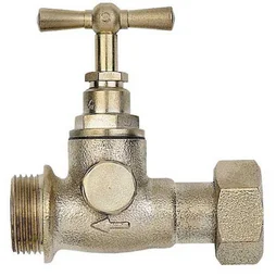 Robinet D'Arrêt Après Compteur Purgeur 2 Bouchons Mâle/Femelle 20 X 27Mm