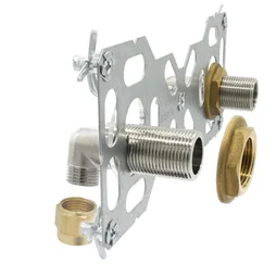 Platine easyfix double sortie compression per m20x27 d16