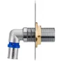 Double Sortie De Cloison Mâle Pour Tube Multicouche, Diam.16 Mm 20 X 27 Mm