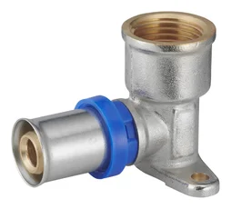 Raccord Droit Avec Écrou Libre À Sertir Laiton F 15X21 Pour Tube En Multicouche