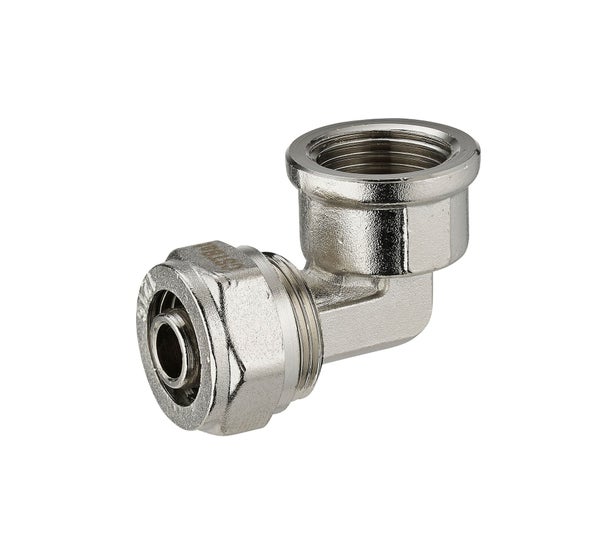 Raccord Coudé 90° À Compression Laiton F 20 X 27 Pour Tube En Multicouche