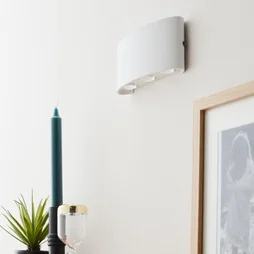 Applique, Design Aluminium Blanc Led Intégrée Lussiol Squeezy