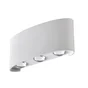 Applique, Design Aluminium Blanc Led Intégrée Lussiol Squeezy
