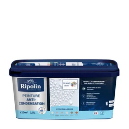 Peinture Anticondensation Rip Etanch, Ripolin Blanc 2.5 L