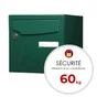 Boîte Aux Lettres Normalisée 2 Portes Extérieur Renz Acier Vert Brillant