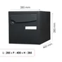 Boîte aux lettres normalisée 2 portes extérieur RENZ Animation acier anthracite
