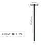 Pied H.116 X L.33 X P.5 Cm Renz, Gris Anthracite