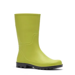 Botte Pvc Rouchette Belle Plante, Kiwi, Taille 36