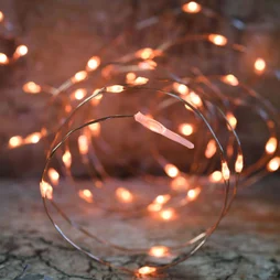 Guirlande électrique 7.5 m lumineuse de Noël Microled, 150 leds orange